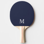 Gepersonaliseerd monogram en naam tafeltennisbatje (Voorkant)