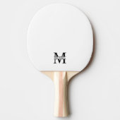 Gepersonaliseerd monogram en naam tafeltennisbatje (Voorkant)