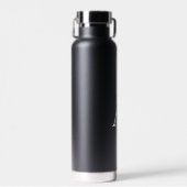 Gepersonaliseerd monogram en naam waterfles (Voorkant)