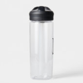 Gepersonaliseerd monogram en naam waterfles (Voorkant)
