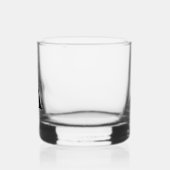 Gepersonaliseerd monogram en naam whisky glas (Links)