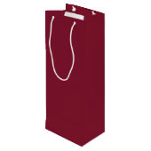 Gepersonaliseerd monogram en naam wijn cadeautas (Achterkant Gekanteld)
