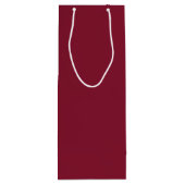 Gepersonaliseerd monogram en naam wijn cadeautas (Achterkant)