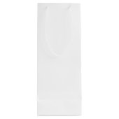 Gepersonaliseerd monogram en naam wijnsteenzak wijn cadeautas (Achterkant)