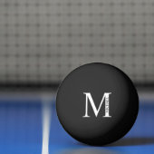 Gepersonaliseerd monogram en naamspeld pingpongbal (Net)