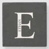 Gepersonaliseerd monogram en Onderzetter van de Na (Voorkant)