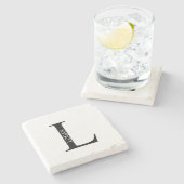 Gepersonaliseerd monogram en Onderzetter van de Na (Zijkant)