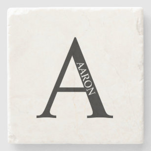 Gepersonaliseerd monogram en Onderzetter van de Na