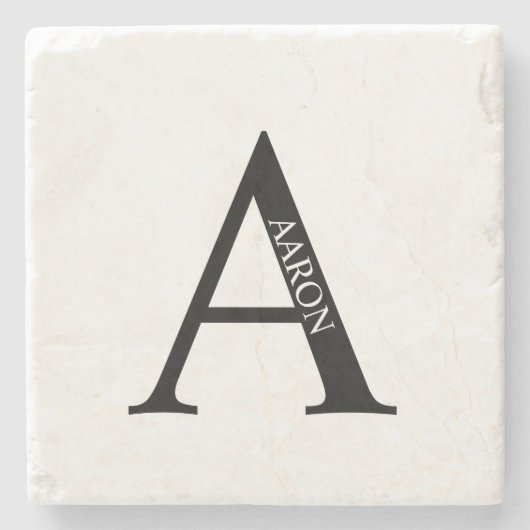 Gepersonaliseerd monogram en Onderzetter van de Na (Voorkant)