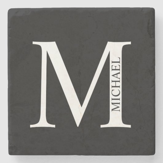 Gepersonaliseerd monogram en Onderzetter van de Na (Voorkant)