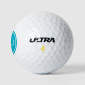 Gepersonaliseerd monogram en Scuba Blue Lijst Golfballen (Logo)