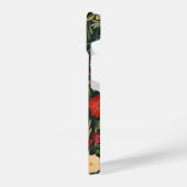 Gepersonaliseerd monogram floral telefoonhoesje iPhone hoesje (Linkerkant)