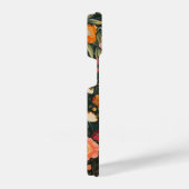 Gepersonaliseerd monogram floral telefoonhoesje iPhone hoesje (Rechterkant)