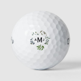 Gepersonaliseerd Monogram Foliage Titleist Pro V1 Golfballen