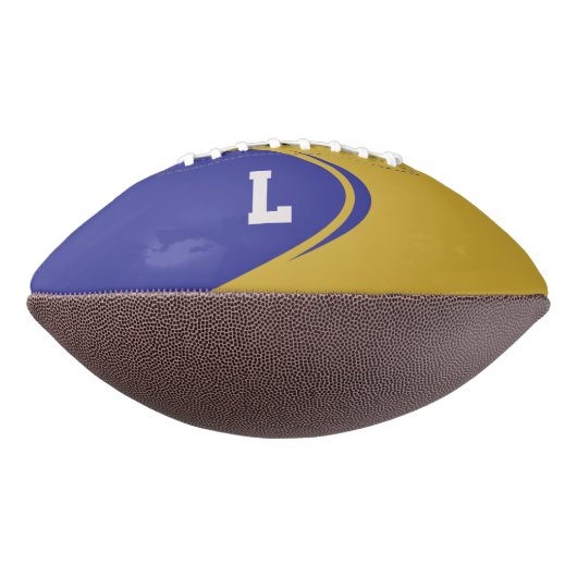 Gepersonaliseerd monogram Football (Gedraaid 270)