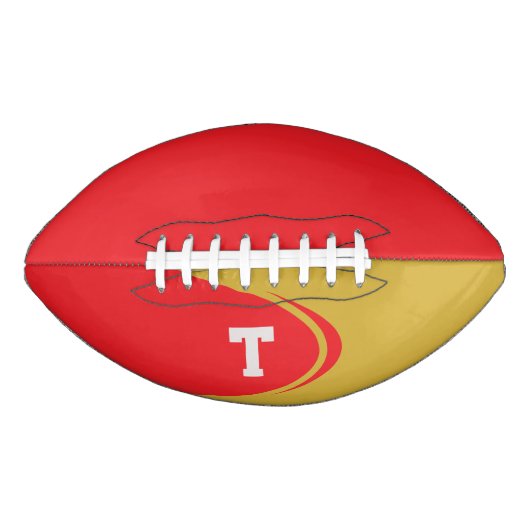 Gepersonaliseerd monogram Football (Voorkant)