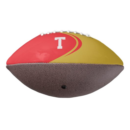 Gepersonaliseerd monogram Football (Gedraaid 270)