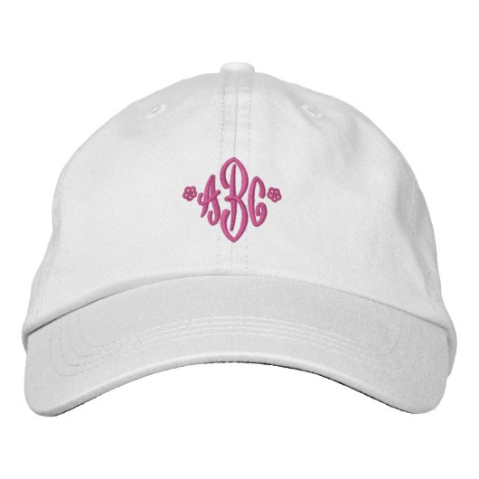 Gepersonaliseerd, monogram geborduurd Pet (Voorkant)