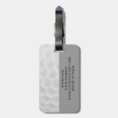 Gepersonaliseerd Monogram Golf Ball Bagagelabel (Achterkant verticaal)