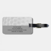 Gepersonaliseerd Monogram Golf Ball Bagagelabel (Achterkant horizontaal)