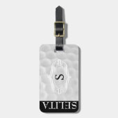 Gepersonaliseerd Monogram Golf Ball Bagagelabel (Voorkant verticaal)