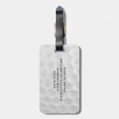 Gepersonaliseerd Monogram Golf Ball Bagagelabel (Achterkant verticaal)
