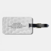 Gepersonaliseerd Monogram Golf Ball Bagagelabel (Achterkant horizontaal)