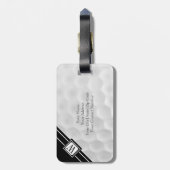 Gepersonaliseerd Monogram Golf Ball Bagagelabel (Achterkant verticaal)