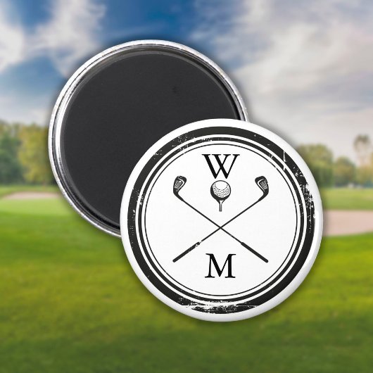 Gepersonaliseerd Monogram Golf Magneet