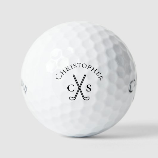 Gepersonaliseerd monogram golfballen (Voorkant)