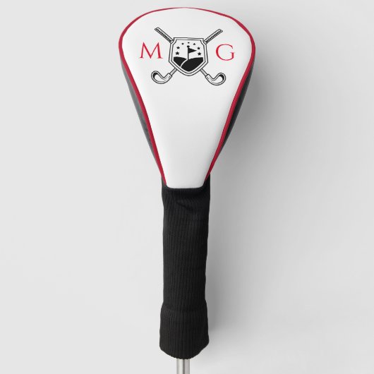 Gepersonaliseerd monogram golfheadcover (Voorkant)