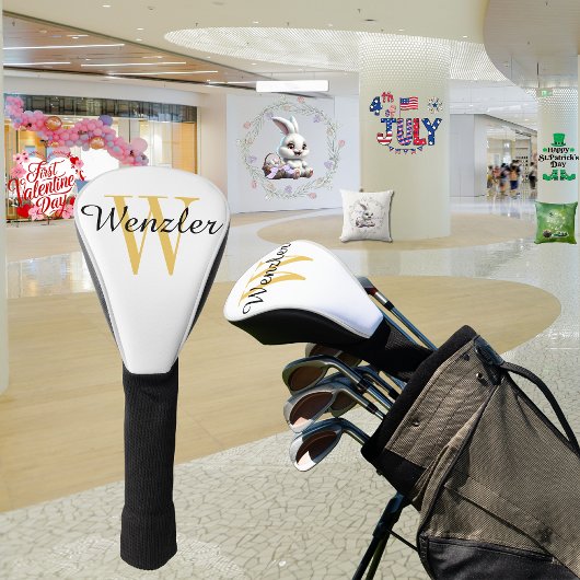 Gepersonaliseerd monogram golfheadcover