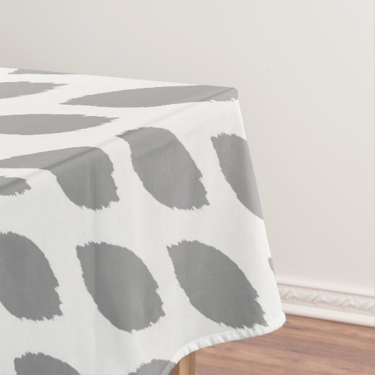 Gepersonaliseerd monogram grijs Abstract ovaal pat Tafelkleed (Voorbeeld)