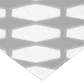 Gepersonaliseerd monogram grijs geometrisch patroo tafelkleed (Gekanteld)