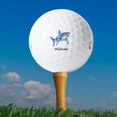 Gepersonaliseerd monogram haai golfballen