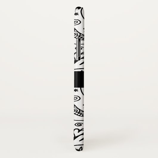 Gepersonaliseerd monogram harten liefdesbrood Case-Mate iPhone case (Achterkant / rechts)