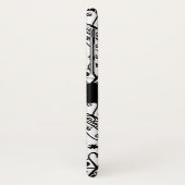 Gepersonaliseerd monogram harten liefdesbrood Case-Mate iPhone case (Achterkant/links)