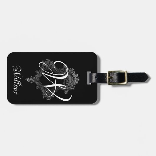 Gepersonaliseerd monogram Initiaal Bagagelabel (Voorkant horizontaal)