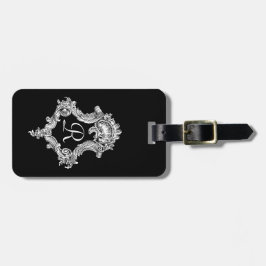 Gepersonaliseerd monogram Initiaal Bagagelabel