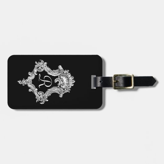 Gepersonaliseerd monogram Initiaal Bagagelabel (Voorkant horizontaal)