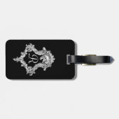 Gepersonaliseerd monogram Initiaal Bagagelabel (Achterkant horizontaal)