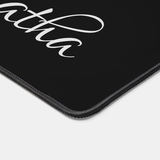 Gepersonaliseerd monogram Initiaal Bureaumat (Hoek)