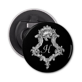 Gepersonaliseerd monogram Initiaal Button Flesopener