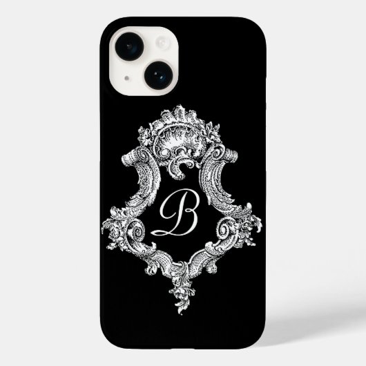 Gepersonaliseerd monogram Initiaal Case-Mate iPhone Case (Achterkant)