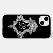 Gepersonaliseerd monogram Initiaal Case-Mate iPhone Case (Achterkant (horizontaal))
