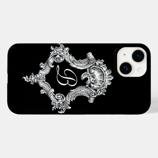 Gepersonaliseerd monogram Initiaal Case-Mate iPhone Case (Achterkant (horizontaal))