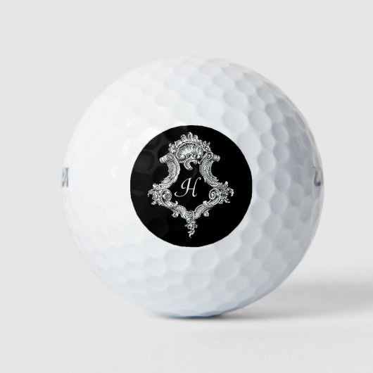 Gepersonaliseerd monogram Initiaal Golfballen (Voorkant)