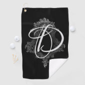 Gepersonaliseerd monogram Initiaal Golfhanddoek (Insitu)