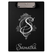 Gepersonaliseerd monogram Initiaal Klembord (Voorkant)