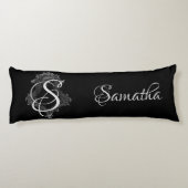 Gepersonaliseerd monogram Initiaal Lichaamskussen (Achterkant)